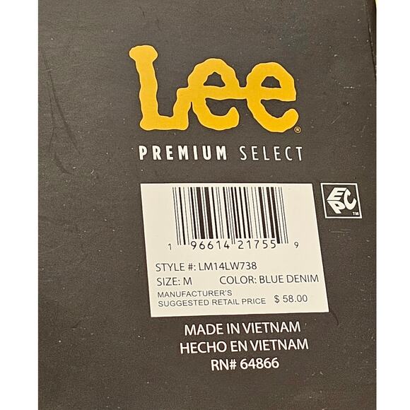Lee Premium Select Men's Stretch Canvas Utility Long Sleeve Button Down Shirt M - Picture 6 of 6